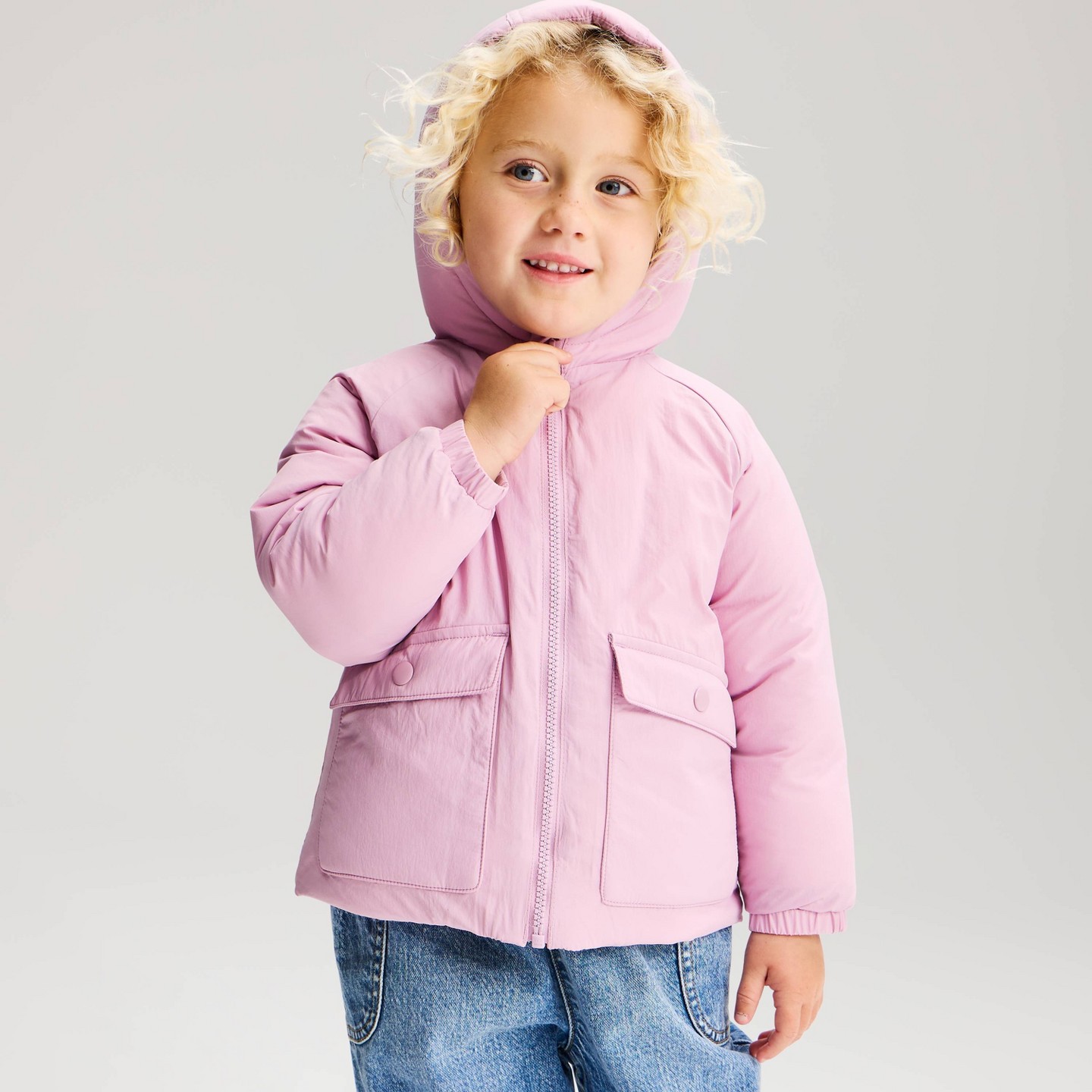 Куртка Cat & Jack Crinkle Heavy Weight Jacket для девочек-малышей, цвет: Розовато-лиловый — фото 1