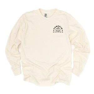 Simply Sage Market Embroidered Pumpkin Season Pumpkin Garment Dyed Long Sleeve - 1 of 4