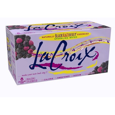 LaCroix Black Raspberry Sparkling Water - 8pk/12 fl oz Cans