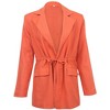 VENUS Womens Linen Drawstring Blazer - 4 of 4