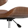 TiramisuBest Tan Wood Office Chair, 360 Swivel, Adjustable Height - 2 of 4
