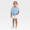 Grayson Mini Toddler Girls' Surf Culture Short Sleeve T-Shirt - Blue - 4 of 4