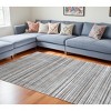 8' X 10'  Wool Blend Abstract Stripe Hand Loomed Area Rug - 2 of 4