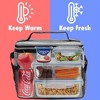 OPUX Large Insulated Lunch Bag Men Women, Leakproof Thermal Reusable Soft Cooler Tote Work School Adult Kid Boy Girl - 2 of 4