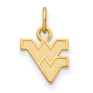 Black Bow Jewelry 10k Yellow Gold West Virginia Mountaineers NCAA Extra Small Pendant - 1 of 3
