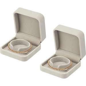 2 Pieces Boxes for Jewelry Gift, Organizer Holder for Wedding, Engagement, Proposal, Birthday and Anniversary - 1 of 4