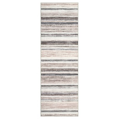 Machine Washable Indoor Modern Geometric Area Rugs with Stripped Lines, Soft Non Slip Floor Carpet for Home Office