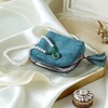 HTUTWOO Small Jewelry Case, Velvet Portable Storage Case, Jewelry Pouch Bags With Tassel Zippers, Organizer for Earrings, Necklaces and Rings - 3 of 4