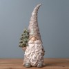 Melrose Pine Tree Trunk Gnome Statue (Set of 2) - 2 of 3