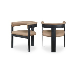 Meridian Furniture,Romeo Vegan Leather Dining Chair, Set of 2 - 1 of 4