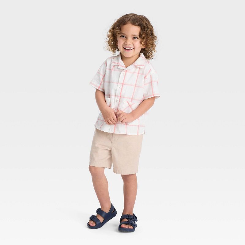Toddler Boys' Short Sleeve Button-Down Shirt - Cat & Jack™, 3 of 10