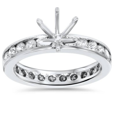 Pompeii3 1 1/2ct Diamond Eternity Engagement Setting Mount Ring