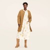 Women's Floral Long Sleeve Utility Midi Shirt Dress - Woolrich x Target Cream - 3 of 4