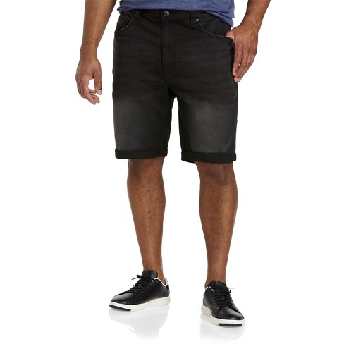 True Nation Washed Black Denim Shorts - Men's Big And Tall : Target