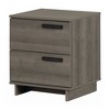 South Shore Cavalleri Nightstand with 2 Drawers Gray Maple - 2 of 4