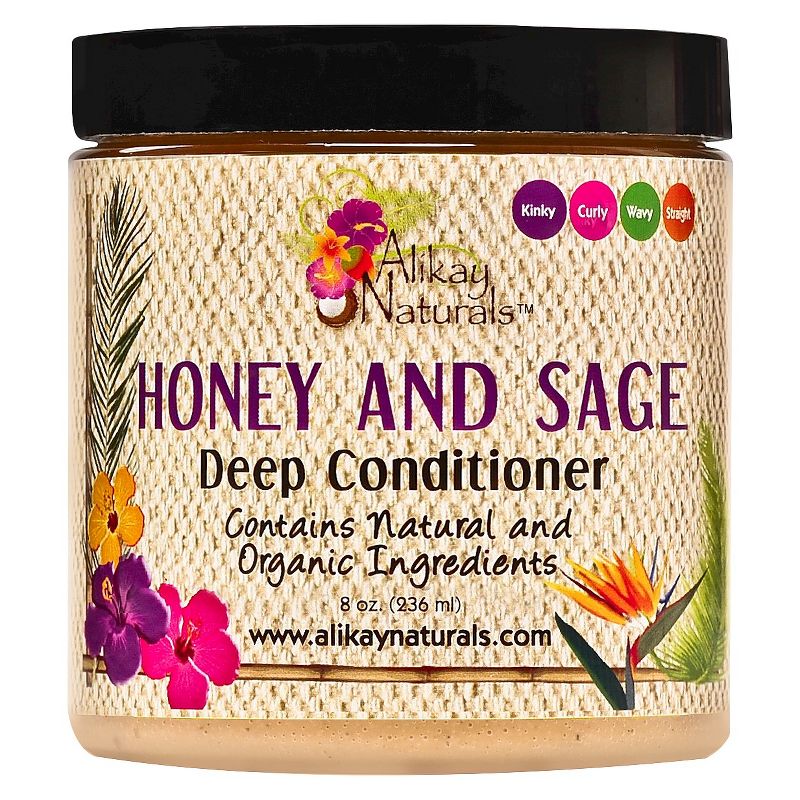 Alikay Naturals Honey and Sage Deep Conditioner - 8oz, 1 of 7