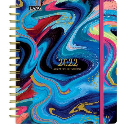 2021-22 17 Month Academic Planner 7.75" x 9.5" Brush Strokes  - Lang