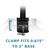 Mount-It! Single Monitor Arm Mount | Desk Stand | Heavy Duty Full Motion Height Adjustable | Fits 13 - 30 in Compatible Computer Screen | C-Clamp Base - 3 of 4