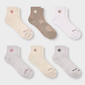 Champion Women's 6pk Quarter Crew Socks - 1 of 4