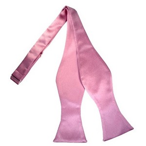 Men's Solid Color 2.75" x 4.75"  Adjustable 16" - 22" Self-Tie Bow Tie for Tuxedo & Wedding - 1 of 3