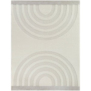 Balta Rugs Ira Geometric Premium Carved Pattern Rectangle Kids' Area Rug Off-White - 1 of 4
