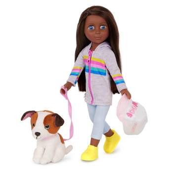Glitter Girls Jana with Dog Plush Cuddles 14" Doll & Pet Set