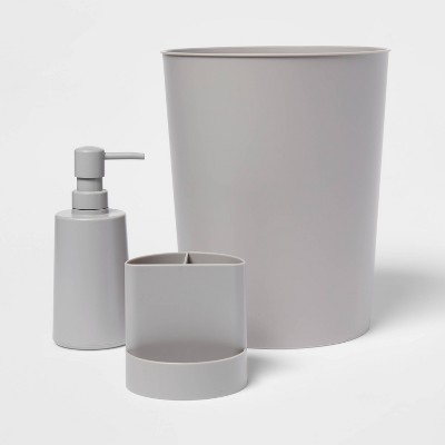 3pc Bath Coordinates Bundle Gray - Room Essentials™