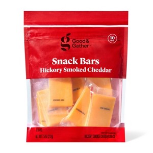 Hickory Smoked Cheddar Cheese Bars - 7.5oz/10ct - Good & Gather™ - 1 of 3