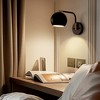 DORESshop 8.1 in. Indoor Sconce Wall Decor, Black Wall Mounted Lamps for Bedroom Living Room Hallway (2-Pack) - 3 of 4
