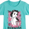 Girls' - Disney - Belle The Bookworm Fitted Short Sleeve Graphic T-Shirt - 2 of 4