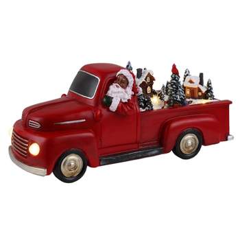Mr. Christmas 10.5" Santa in Truck Animated Musical Christmas Decoration