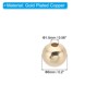 Unique Bargains Metal Round Jewelry Making Gold Filled Spacer Beads 100 Pcs - 2 of 4