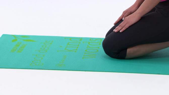Gaiam Printed Yoga Mat - (4mm), 2 of 6, play video