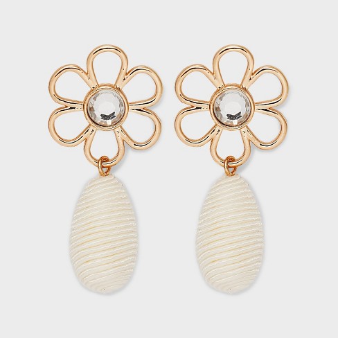 White sales earrings target