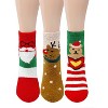 Wrapables Novelty Winter Warm Christmas Fuzzy Slipper Socks for Women (Set of 3), Reindeer - image 2 of 4