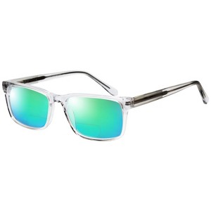 Big & Tall 21 Mens Rectangle Full Rim Designer Sunglasses 57 mm - 1 of 1