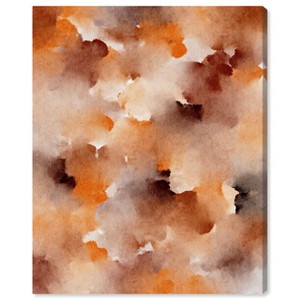 Art Remedy Dried Peach in Caramel Syrup Watercolor Boho Abstracts Unframed - 1 of 4