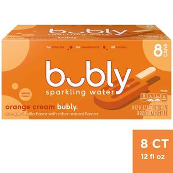 bubly Orange Cream Sparkling Water - 8pk/12 fl oz Cans