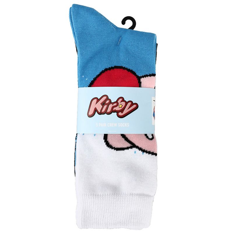 Kirby Casual Crew Socks Set for Men 5-Pair Pack, 2 of 7
