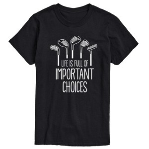 Men's - Instant Message - Life Is Full Of Important Choices Short Sleeve Graphic T-Shirt - 1 of 4