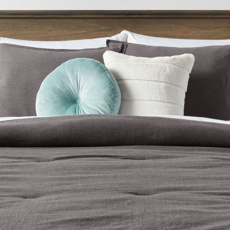 Round Velvet Decorative Throw Pillow - Threshold™, 3 of 6