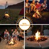 Aoodor 31 in Fire Grate, Round Adjustable Size Smoke-Free Fire Pit Grate, Heavy Duty Burning Log Grate for Outdoor Campfire, Wood Stove and Camping - 4 of 4