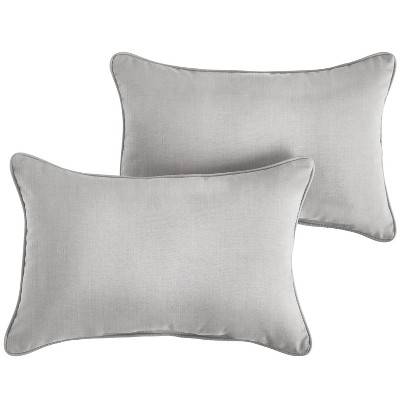 2pk 20 Sunbrella Outdoor Throw Pillows Coral : Target