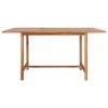 vidaXL Patio Table 59.1 in.x59.1 in.x29.9 in. Solid Teak Wood - 3 of 4