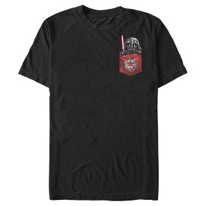 Men's Star Wars: A New Hope Vader Cutie Pocket T-Shirt - 1 of 4
