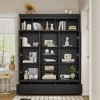 Lycvki 78.7''H Modern Entryway Storage Bookshelf with Bench and Adjustable Shelves - 3 of 4