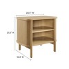 Modway Cadence Open Nightstand – Mid-Century Modern Wood Bedside Table with Open Shelf in Walnut - 3 of 4