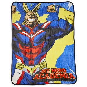 Just Funky My Hero Academia Official All Might Large Fleece Throw Blanket | 60 x 45 Inches - 1 of 4