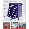 Rolling Tool Chest with 7 Drawers & Wheels, Portable Rolling Tool Box On Wheels, Tool Chest Organizer for Garage, Workshop, Home Crafts Use - 2 of 4
