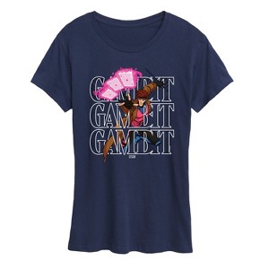 Women's - Marvel - X-Men Gambit Stack Short Sleeve Graphic T-Shirt - 1 of 4